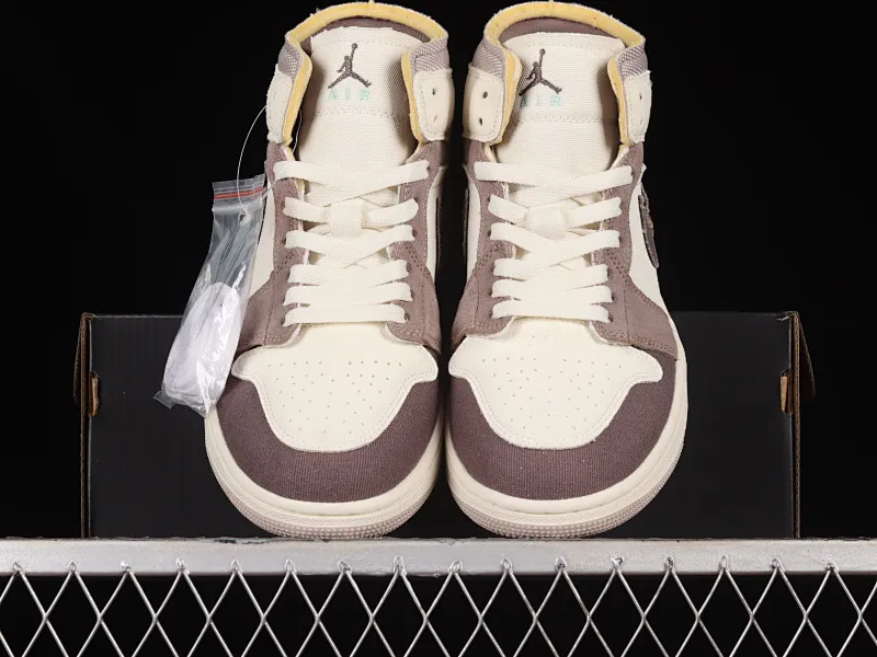 All categories Air Jordan Jordan series basketball shoes Air Jordan 1 Mid Air Jordan 1 Mid "Craft Sail" AJ1 Joe 1 brown gray China basketball shoes DM9652-102